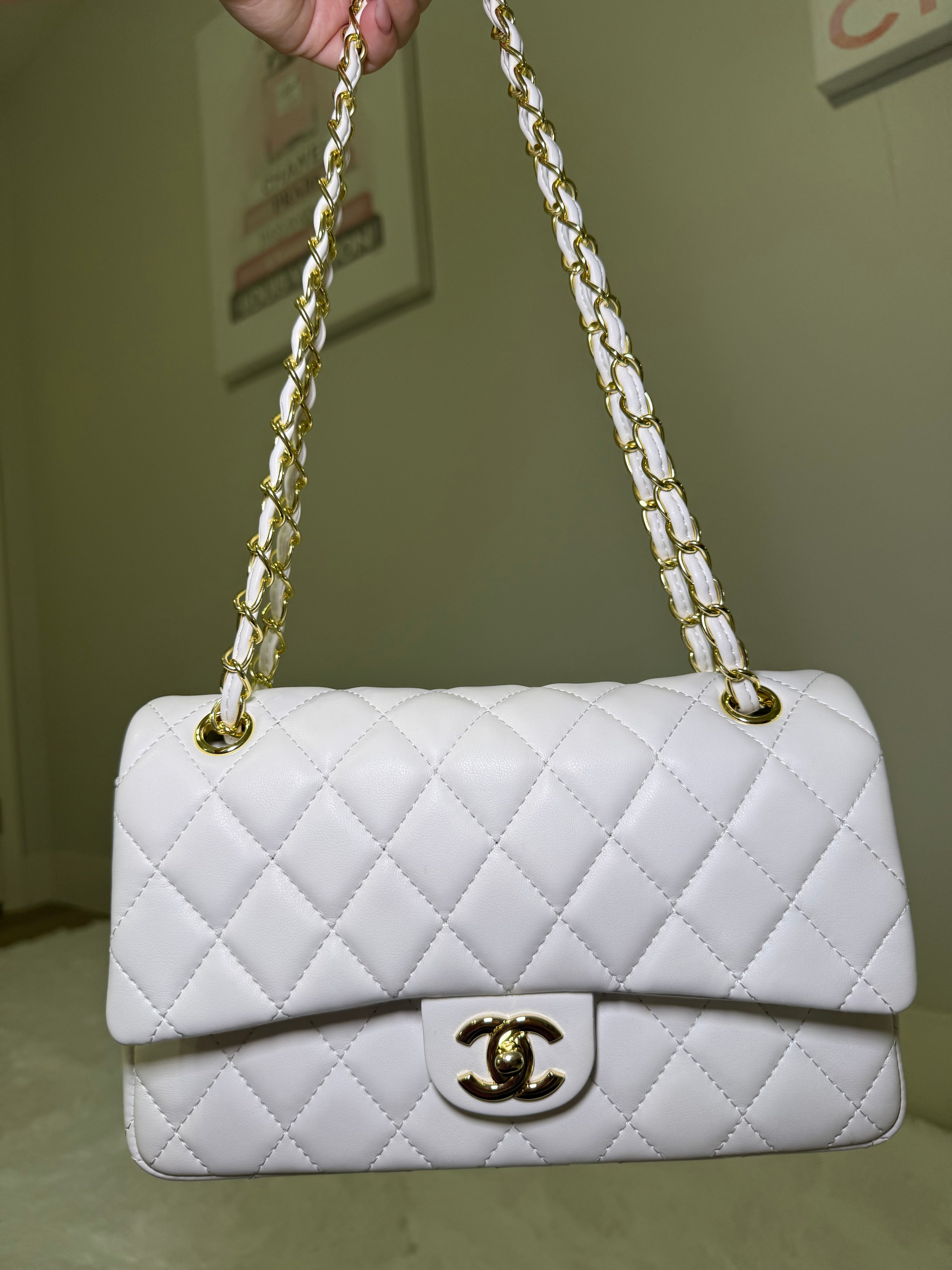 White cc bag